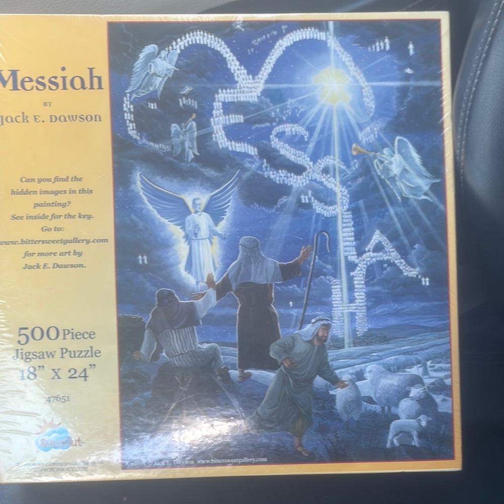 Messiah 500-Piece Jigsaw Puzzle by Jack E. Dawson - Blue